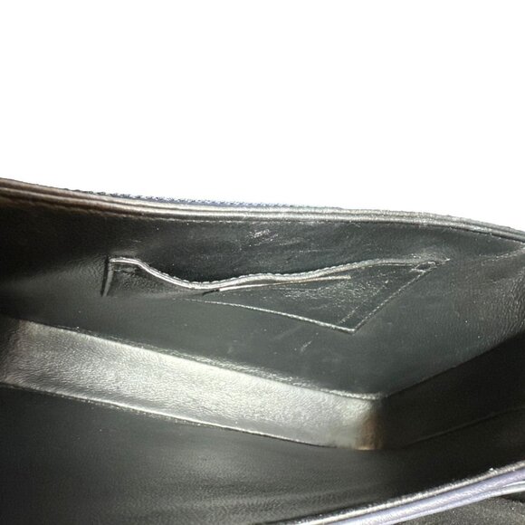 Yves Saint Laurent  Solferino Medium Leather Shoulder Bag Navy Blue - Picture 10 of 12